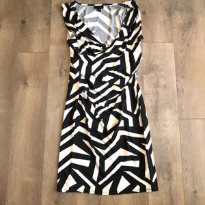 Worthington Black White Dress Size: M